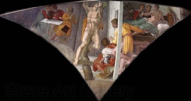 Michelangelo Buonarroti Punishment of Haman Spain oil painting art